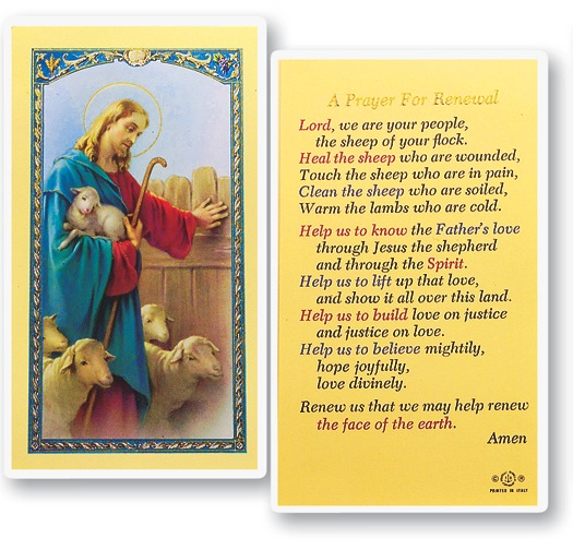 Prayer for Renewal Holy Cards - Credo: Catholic Books, Goods & More