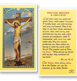 WJ Hirten Prayer Before a Crucifix Holy cards