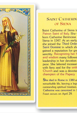 WJ Hirten St. Catherine of Siena Holy Cards