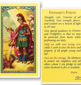 WJ Hirten St. Florian (Firefighter's Prayer) Holy Cards