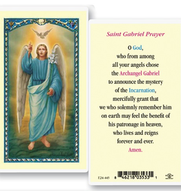 WJ Hirten St. Gabriel the Archangel Holy Cards