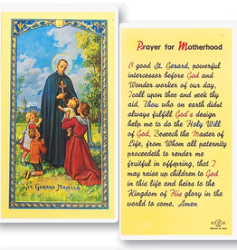 WJ Hirten St. Gerard (Prayer for Motherhood) Holy Cards