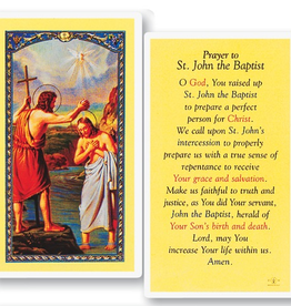 WJ Hirten St. John the Baptist Holy Cards (25/pk)