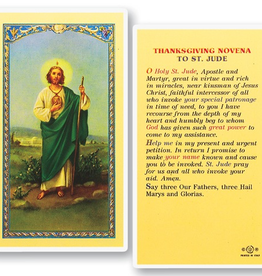 WJ Hirten St. Jude (Thanksgiving Novena) Holy Cards