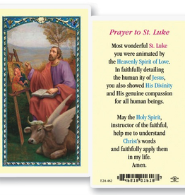 WJ Hirten St. Luke Holy Cards
