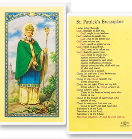 WJ Hirten St. Patrick (Breastplate) Holy Cards