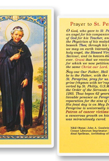 WJ Hirten St. Peregrine Holy Cards