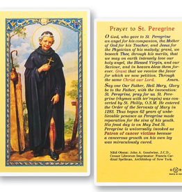 WJ Hirten St. Peregrine Holy Cards