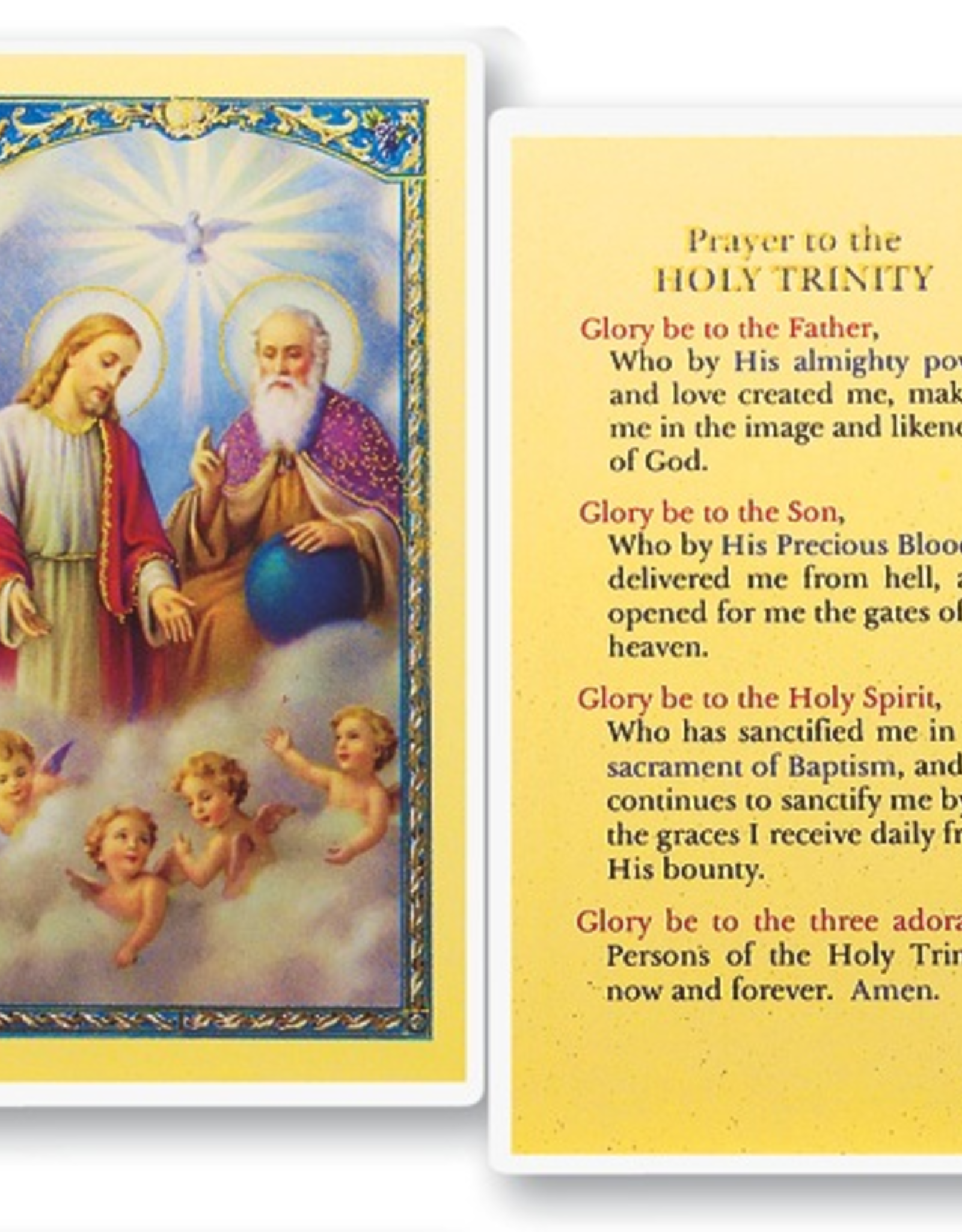 WJ Hirten Prayer to the Holy Trinity Holy Cards (25/pk)