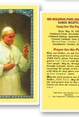 WJ Hirten Pope John Paul II Holy Cards