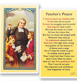 WJ Hirten Teacher's Prayer Holy Cards