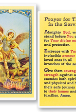 WJ Hirten Prayer for those in the Service - St. Michael Soldier's Prayer Holy Cards