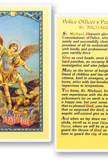 WJ Hirten Police Officer's Prayer to St. Michael Holy Cards