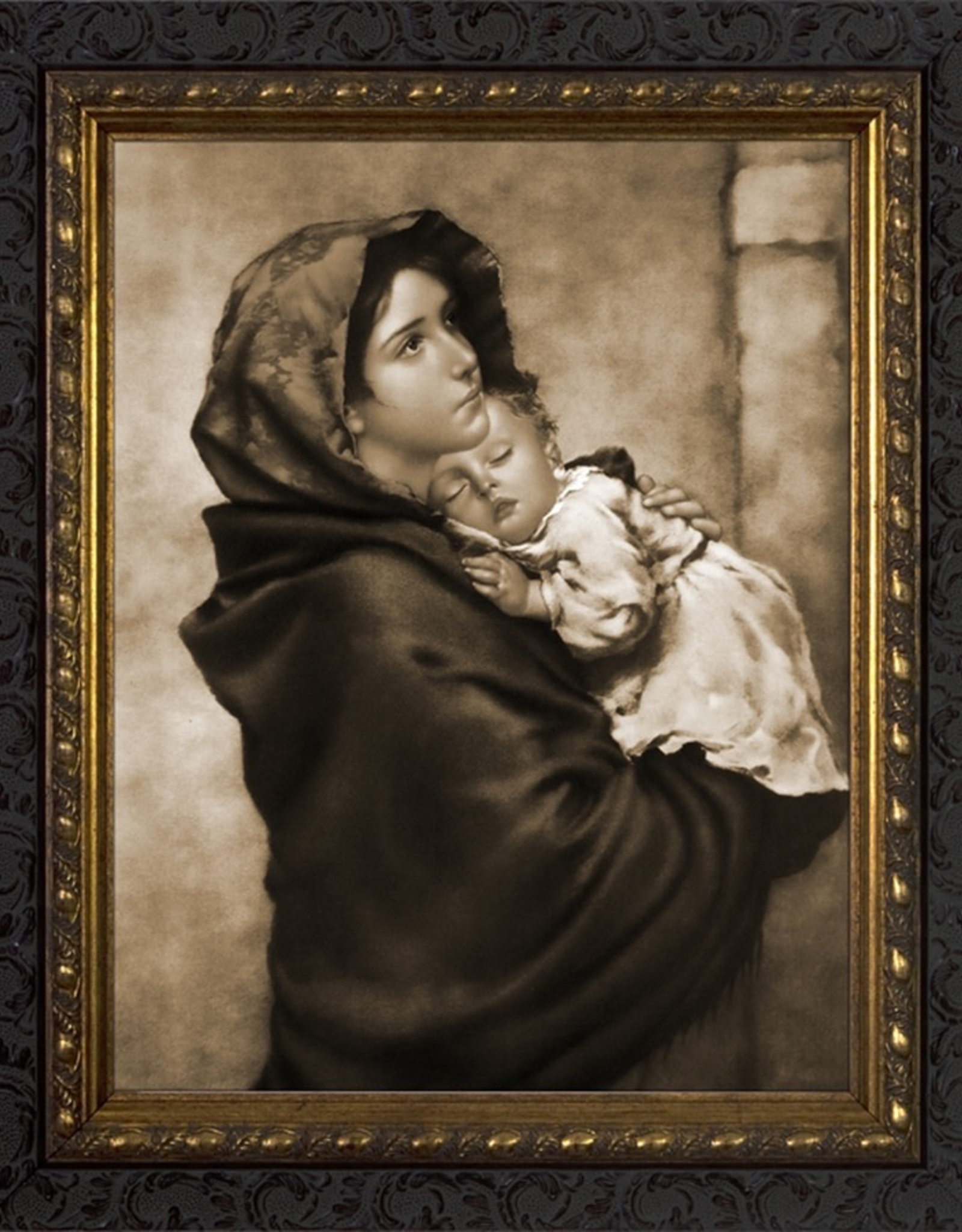 Nelson/Catholic to the Max Madonna of the Streets Framed Image in Standard Gold Frame 8 x 10‰Û