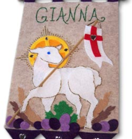 Illuminated Ink First Communion Banner Kit-Lamb of God- Purple