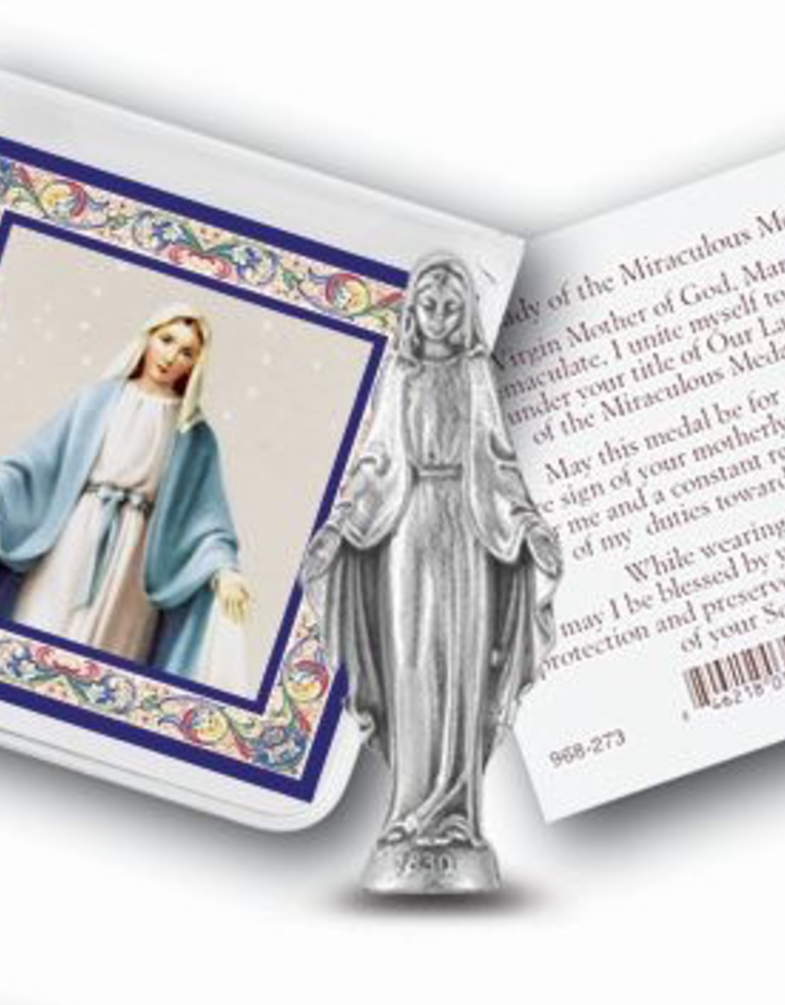 WJ Hirten Our Lady of Grace Pocket Statue w/ Prayer