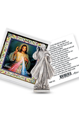 WJ Hirten Divine Mercy Pockert Statue w/ Prayer