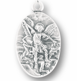 WJ Hirten St. Michael Medal (DETAIL)