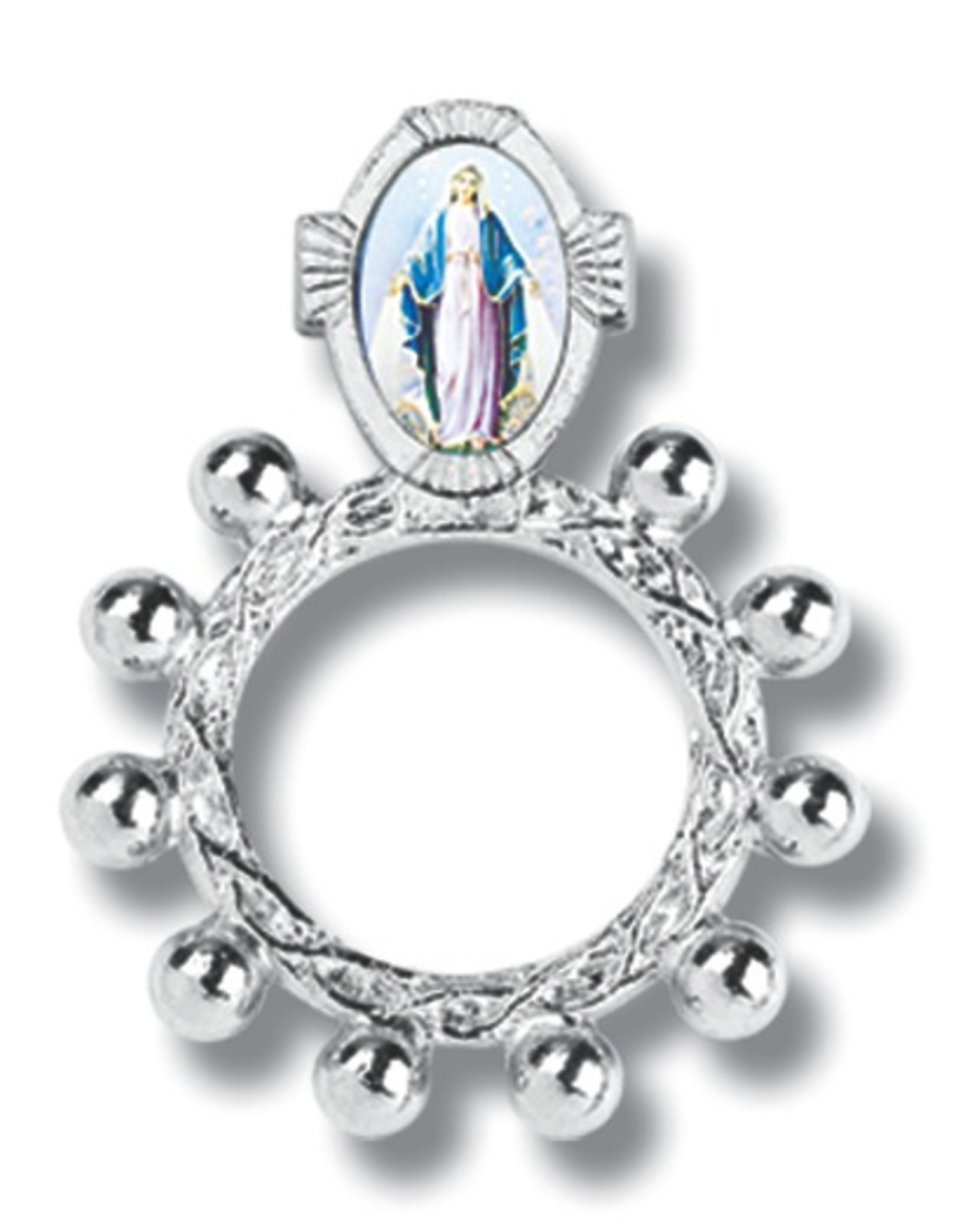 WJ Hirten Miraculous Medal Finger Rosary