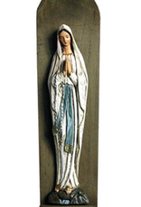 Santa Teresita 14""  Our Lady of Lourdes (to hang)