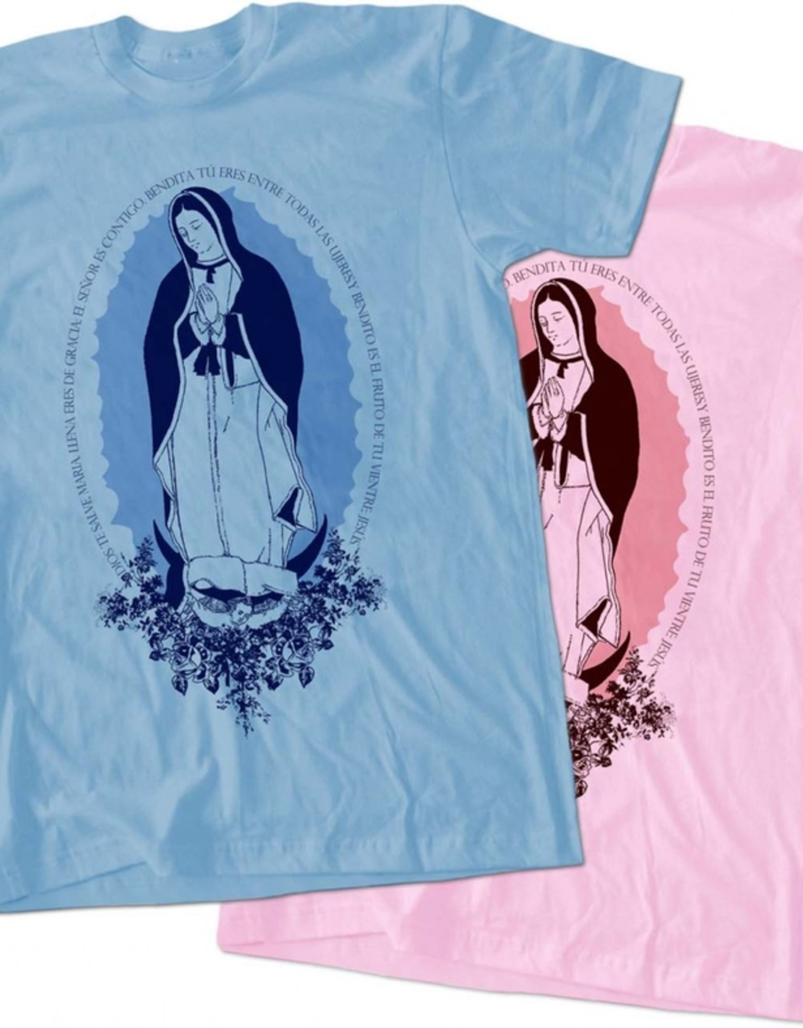 Nelson/Catholic to the Max Spanish Ave Maria T-Shirt (Pink)