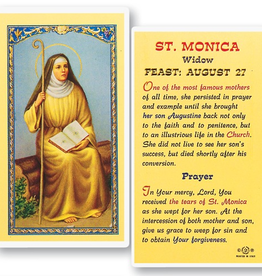 WJ Hirten St. Monica Holy Cards