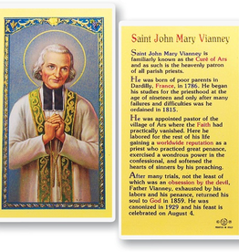WJ Hirten St. John Mary Vianney Holy Cards (25/pk)