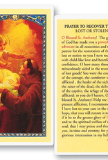 WJ Hirten St. Anthony (Prayer to Recover Things Lost or Stolen) Holy Cards