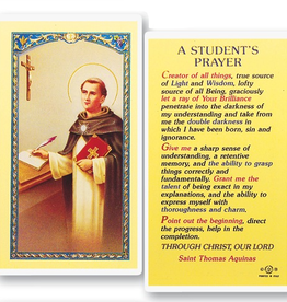 WJ Hirten A Student's Prayer (St. Thomas Aquinas) Holy Cards