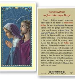 WJ Hirten Consecration to Jesus Through Mary Holy Cards (25/ pk)