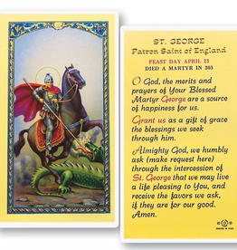 WJ Hirten St. George Holy Cards (25/pk)