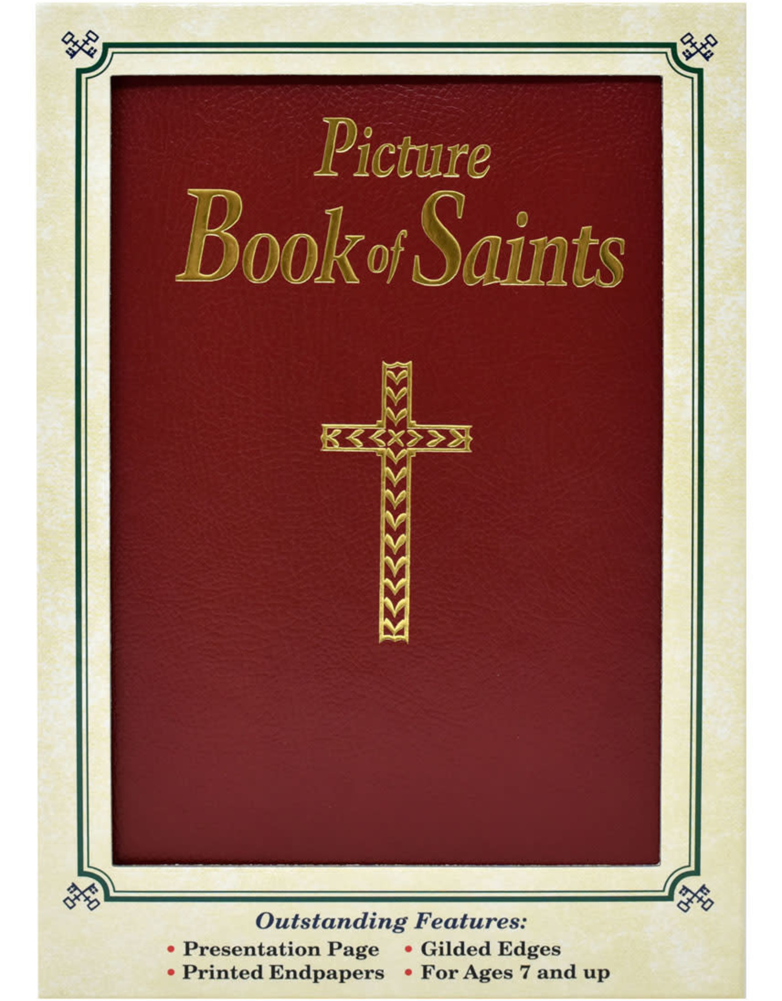 Picture Book of Saints (Burgundy Imitation Leather)