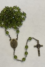 Credo Catholic Credo Catholic Handcrafted Green and Bronze Rosary