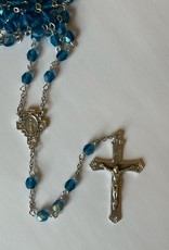 Credo Catholic Credo Catholic Handcrafted Light Blue and Silver Rosary