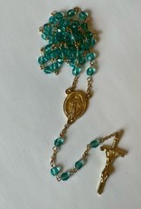 Credo Catholic Credo Catholic Handcrafted Gold and Turquoise Rosary