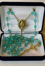 Credo Catholic Credo Catholic Handcrafted Gold and Turquoise Rosary