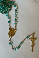 Credo Catholic Credo Catholic Handcrafted Gold and Turquoise Rosary