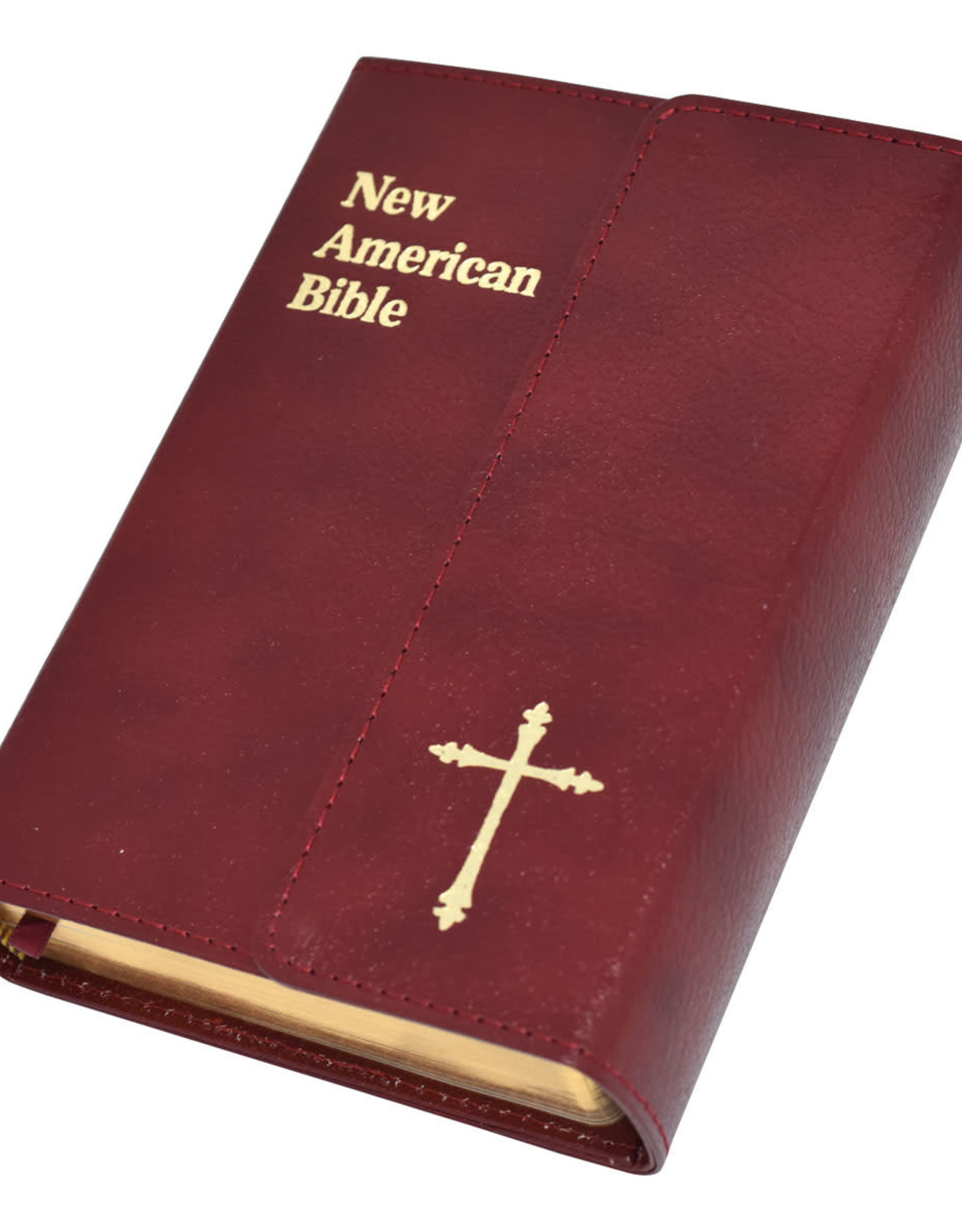 Saint Joseph New American Bible, Personal Size (Burgundy Bonded Leather w/ Magnetic Closure)