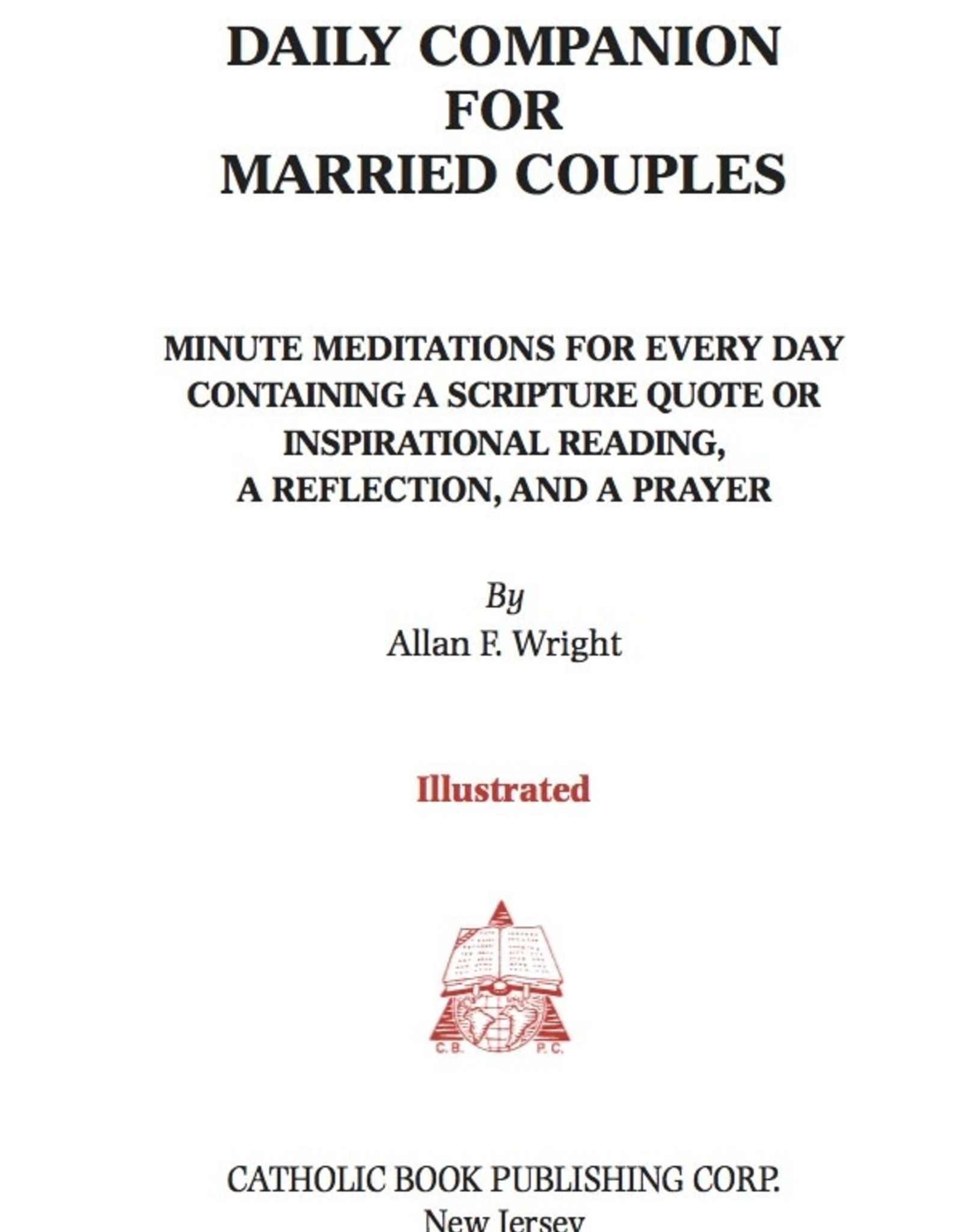 Catholic Book Publishing A Daily Companion for Married Couples