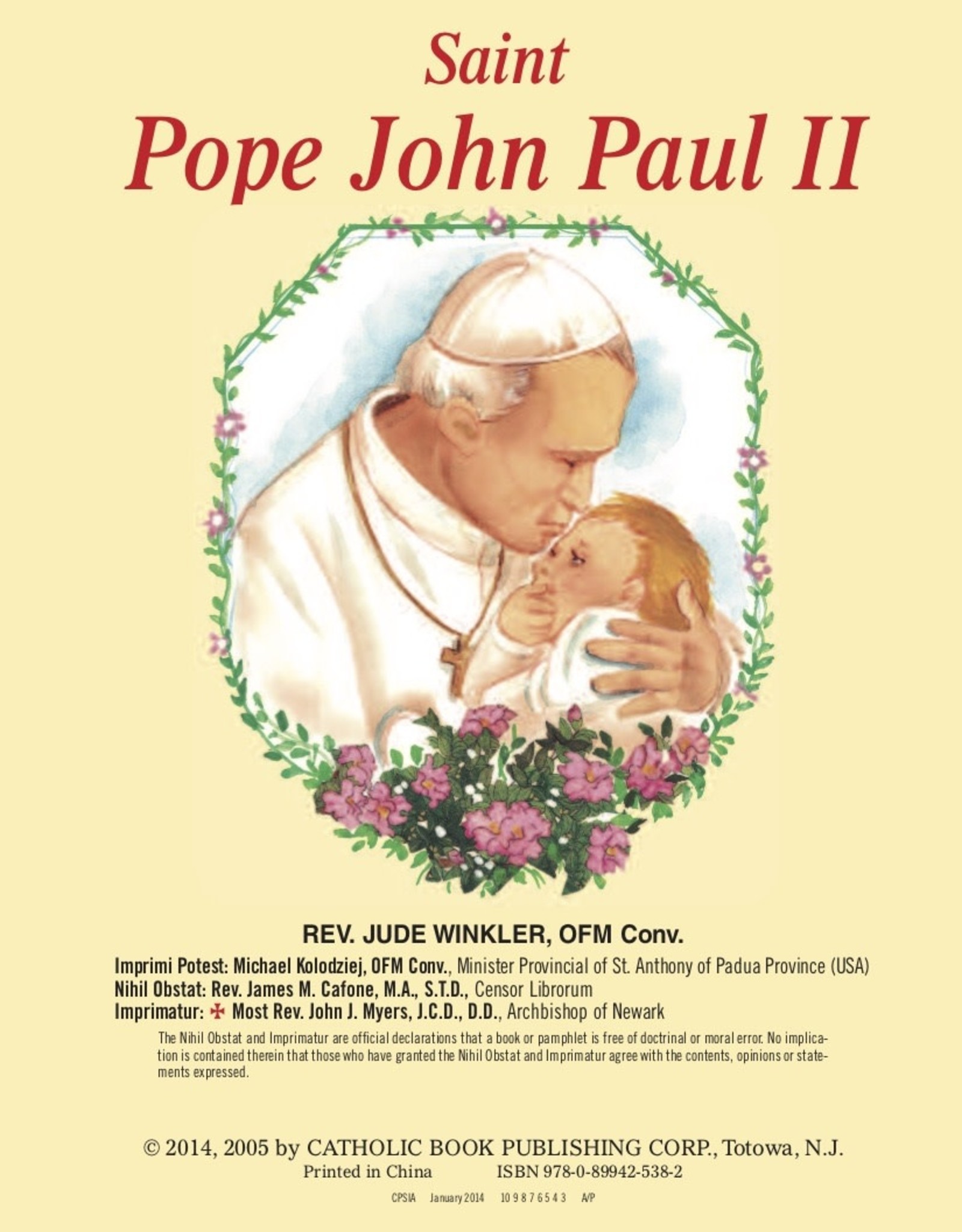 Catholic Book Publishing Pope John Paul II, by Rev. Jude Winkler