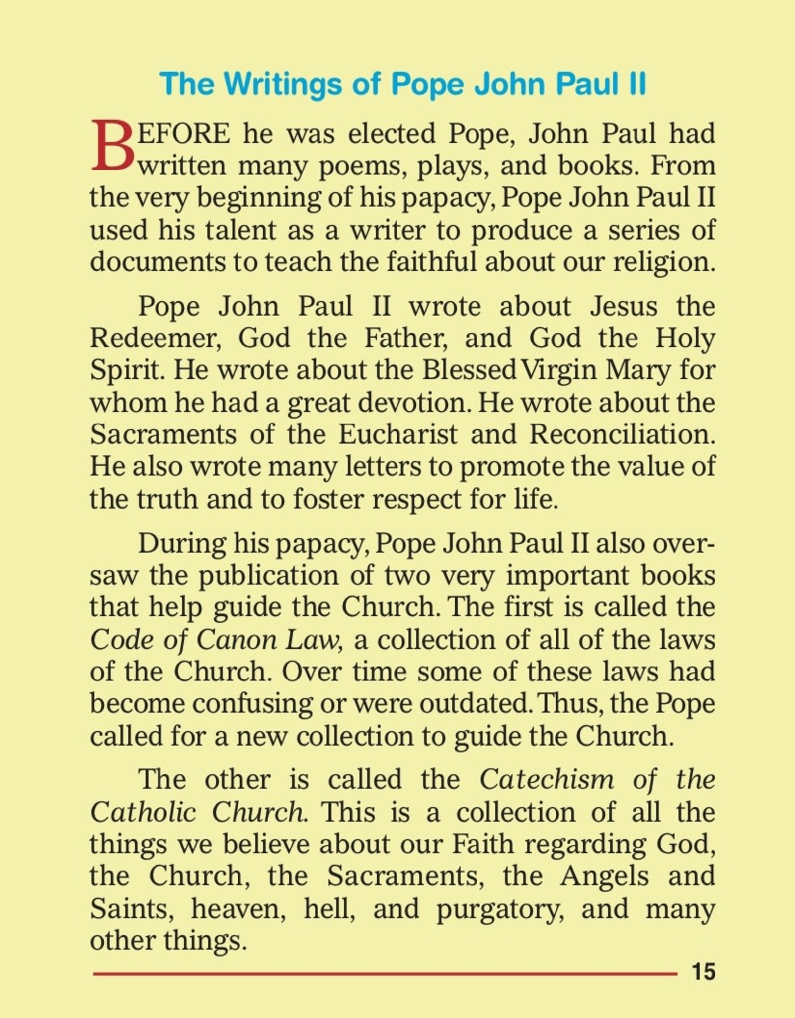 Catholic Book Publishing Pope John Paul II, by Rev. Jude Winkler