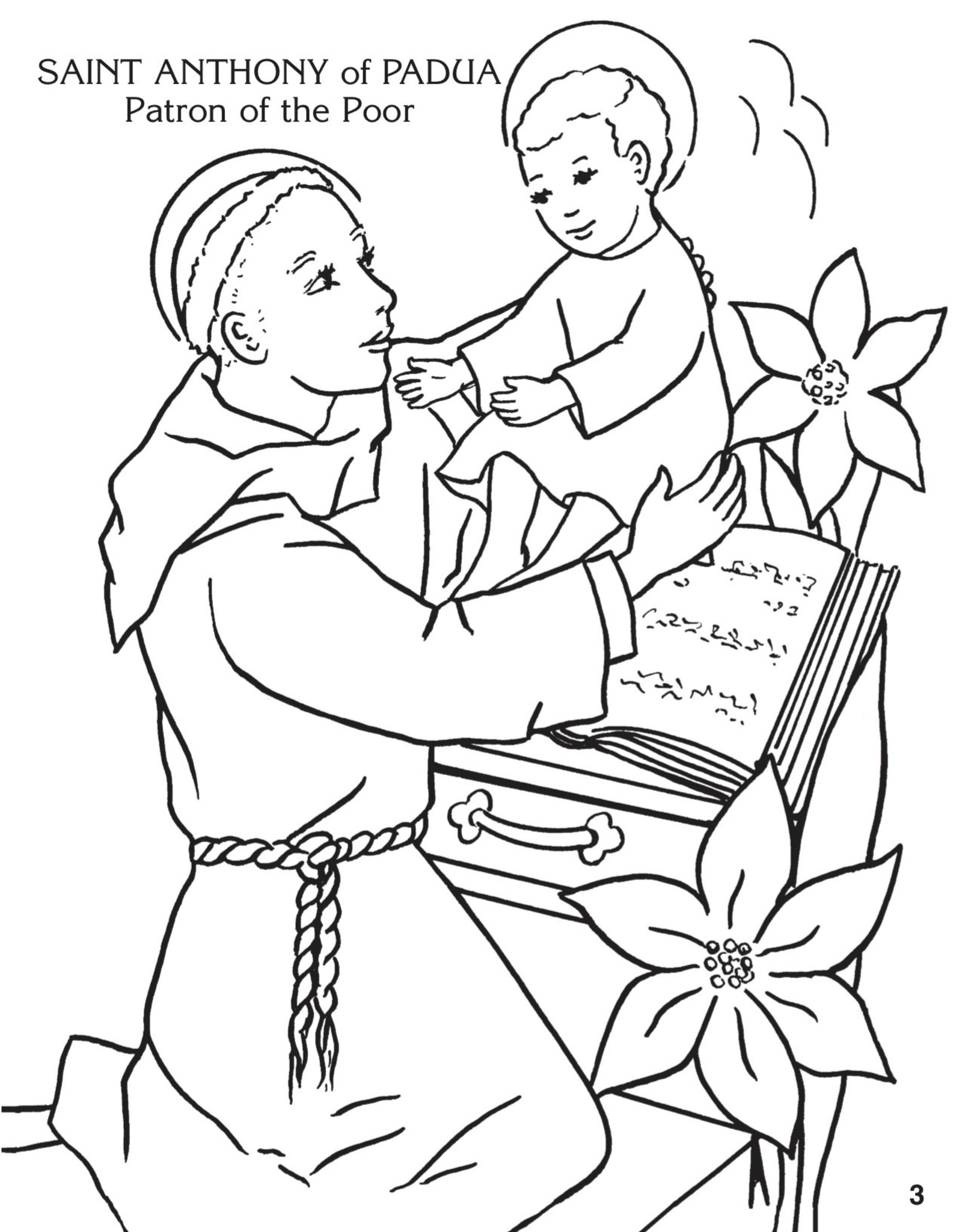 Catholic Book Publishing Coloring Book About the Saints, by Emma McKean