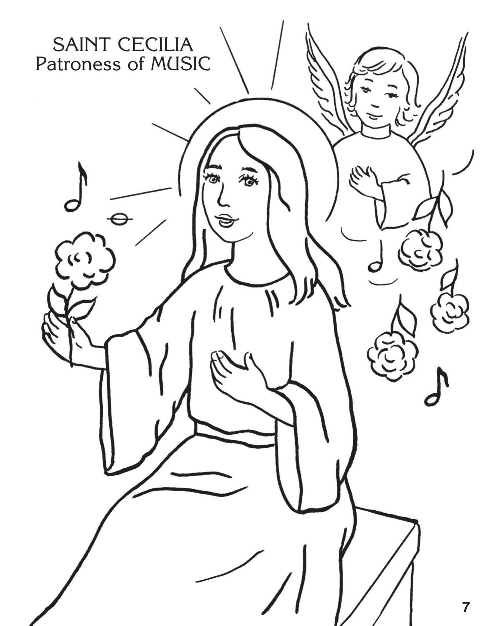 Catholic Book Publishing Coloring Book About the Saints, by Emma McKean