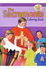 Catholic Book Publishing Coloring Book About the Sacraments (paperback)