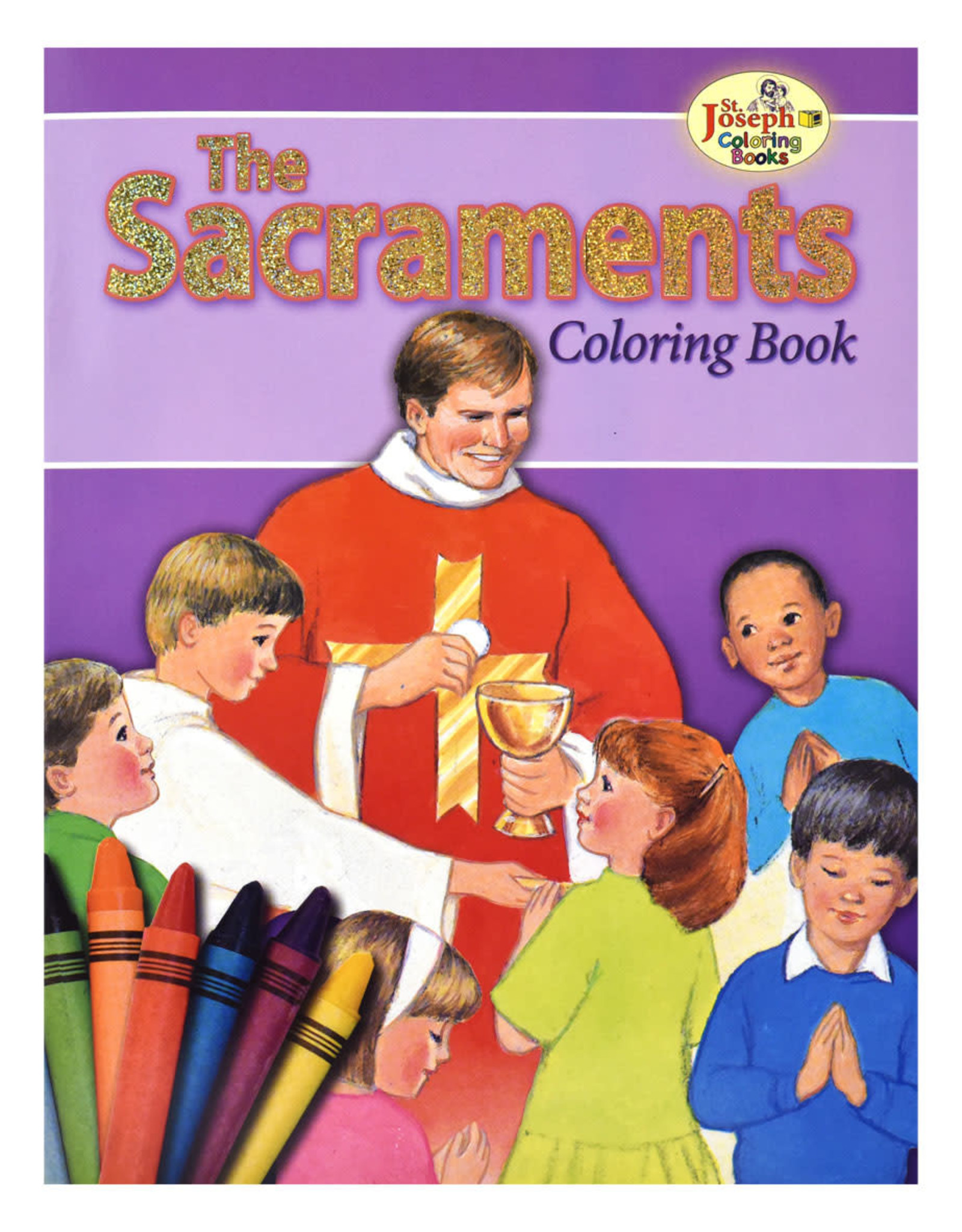Catholic Book Publishing Coloring Book About the Sacraments (paperback)