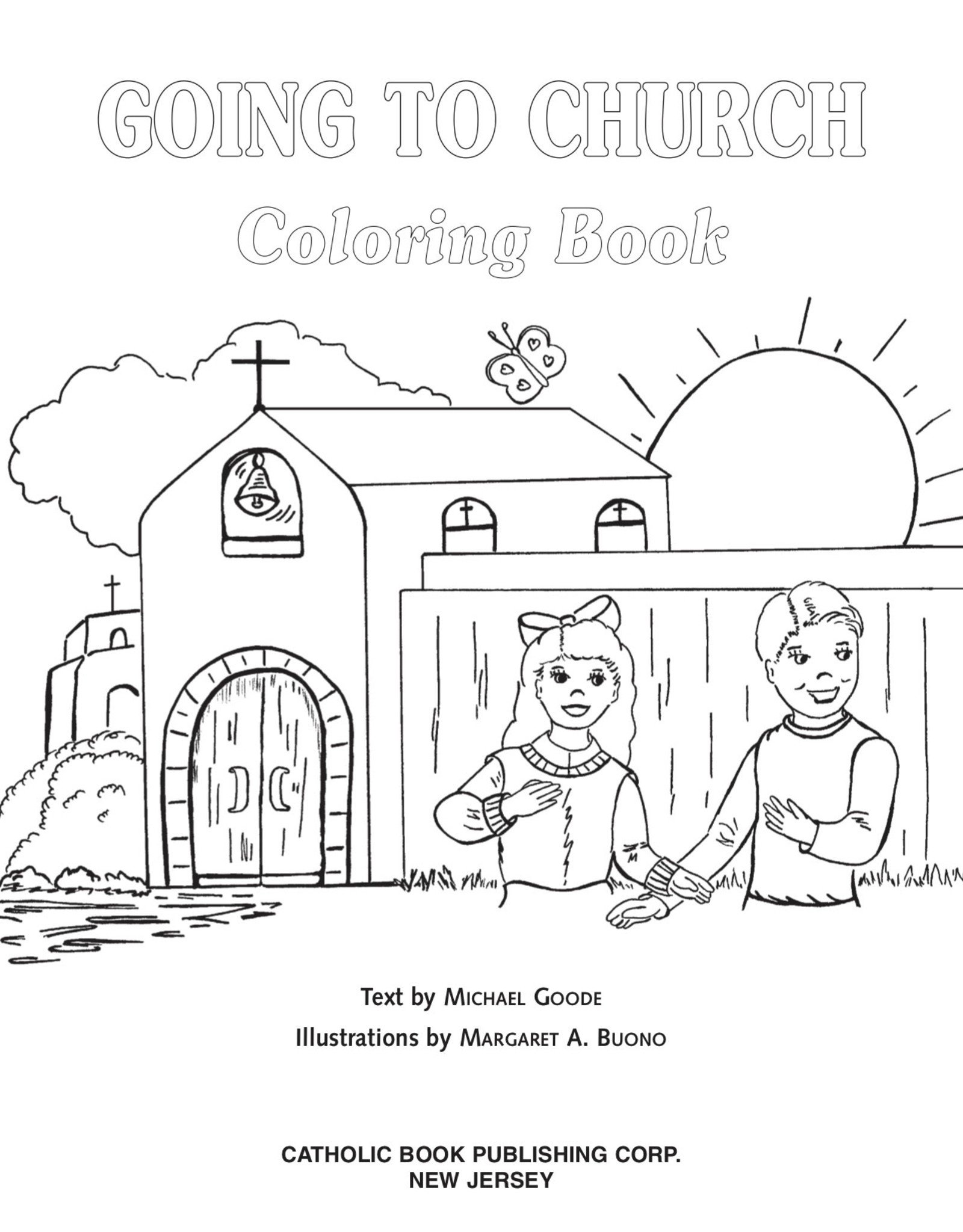 Catholic Book Publishing Going to Church Coloring Book, by Michael Goode and Margaret Buono (paperback)