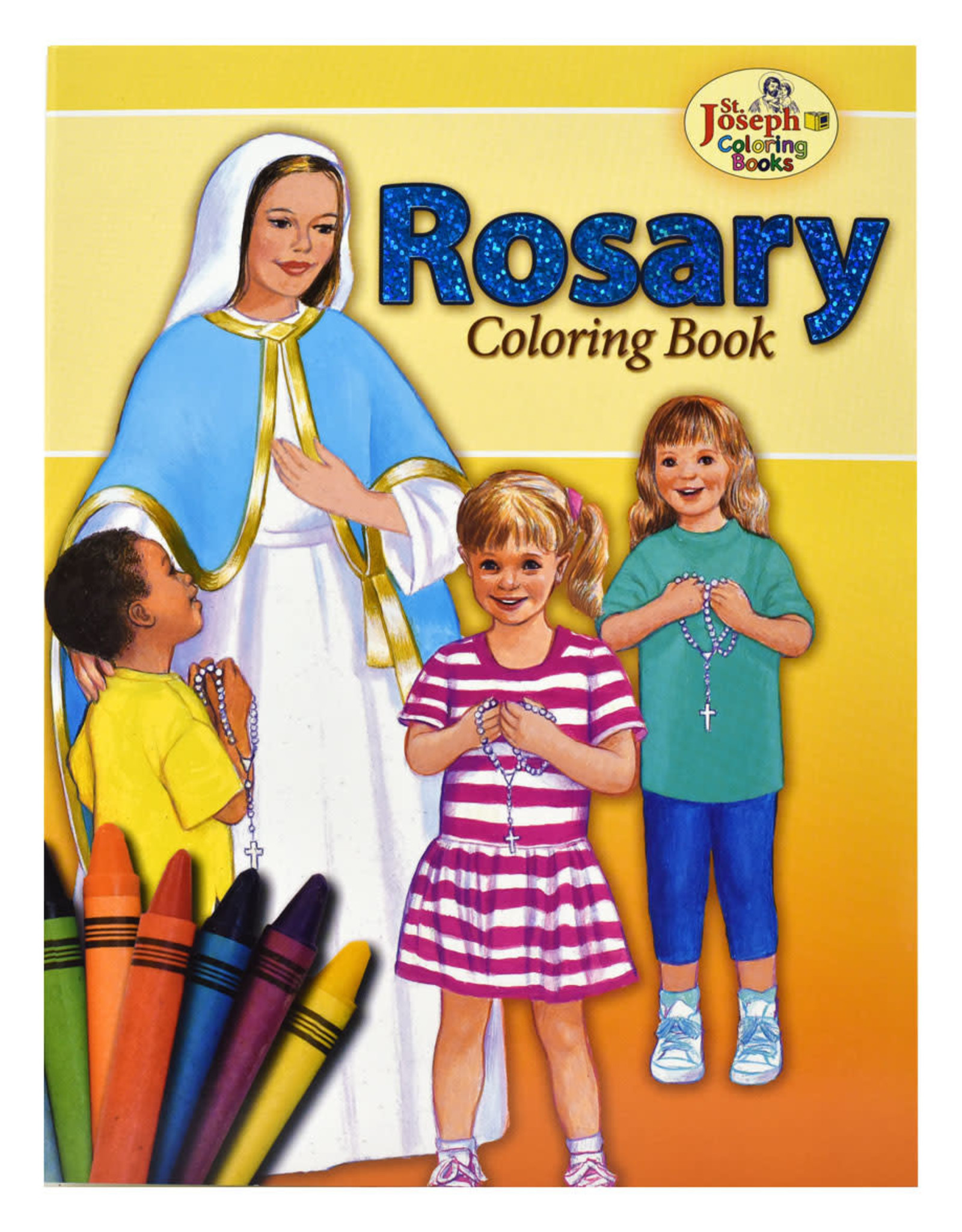 Catholic Book Publishing Coloring Book About the Rosary, by Lawrence Lovasik and pictures by Emma McKean