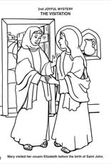 Catholic Book Publishing Coloring Book About the Rosary, by Lawrence Lovasik and pictures by Emma McKean
