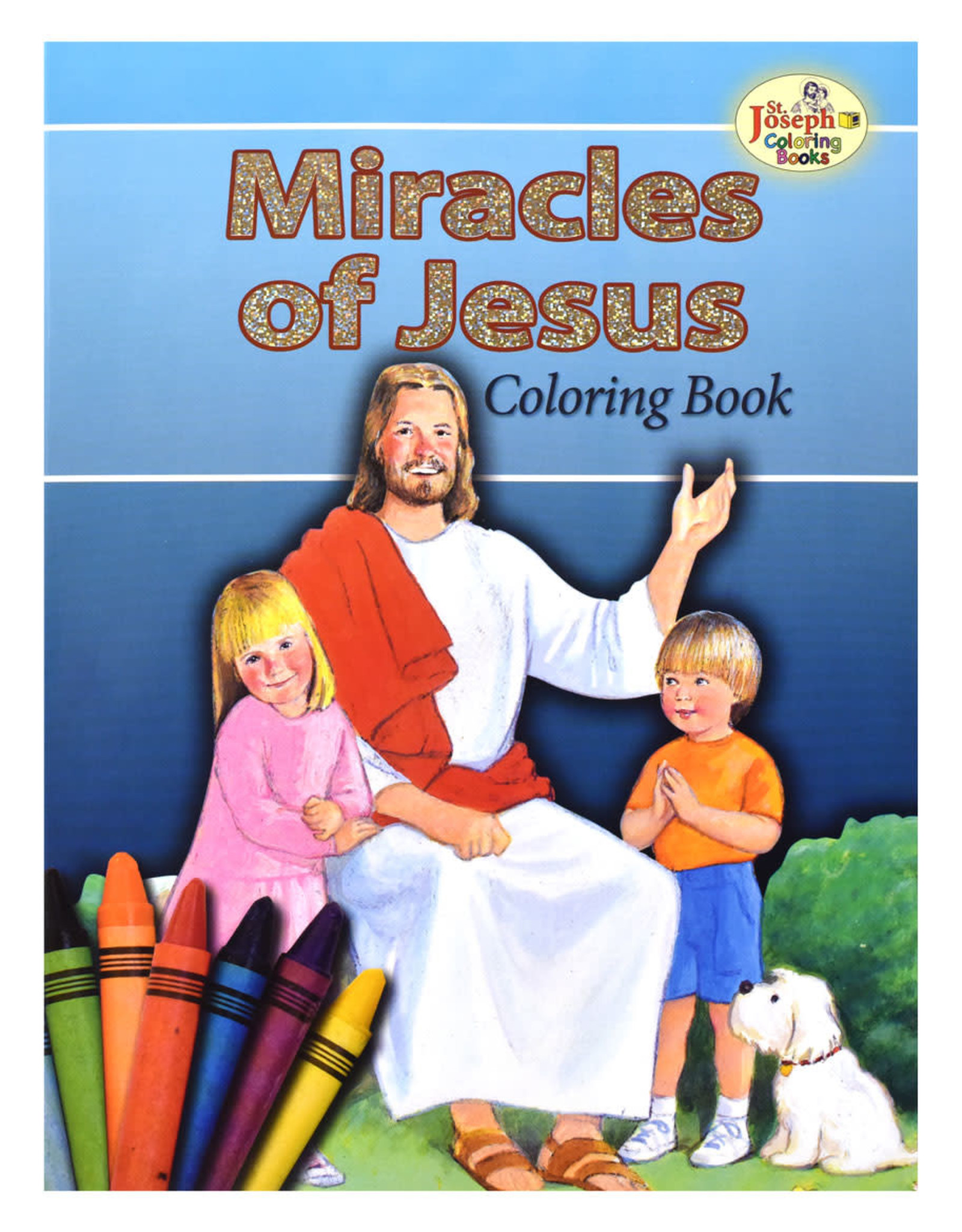 Catholic Book Publishing Miracles of Jesus Coloring Book, by Lawrence Lovasik and Paul Bianca (paperback)