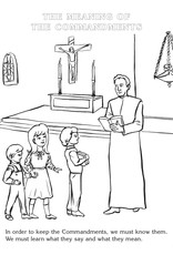 Catholic Book Publishing Coloring Book About the Commandments, by Rev. Lawrence Lovasik and illustrated by Paul T. Bianca